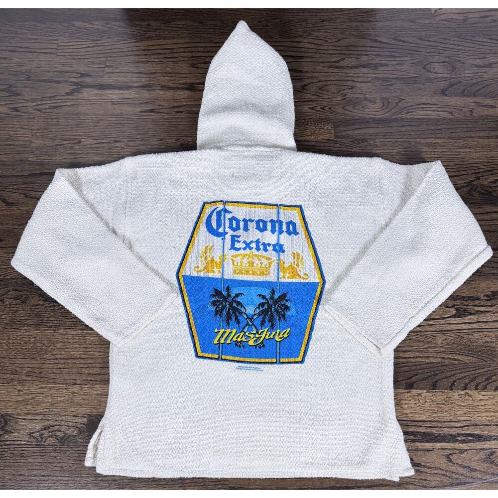 Corona‎ Extra Size XL Baja Hoodie Woven Mexican Blanket Pullover